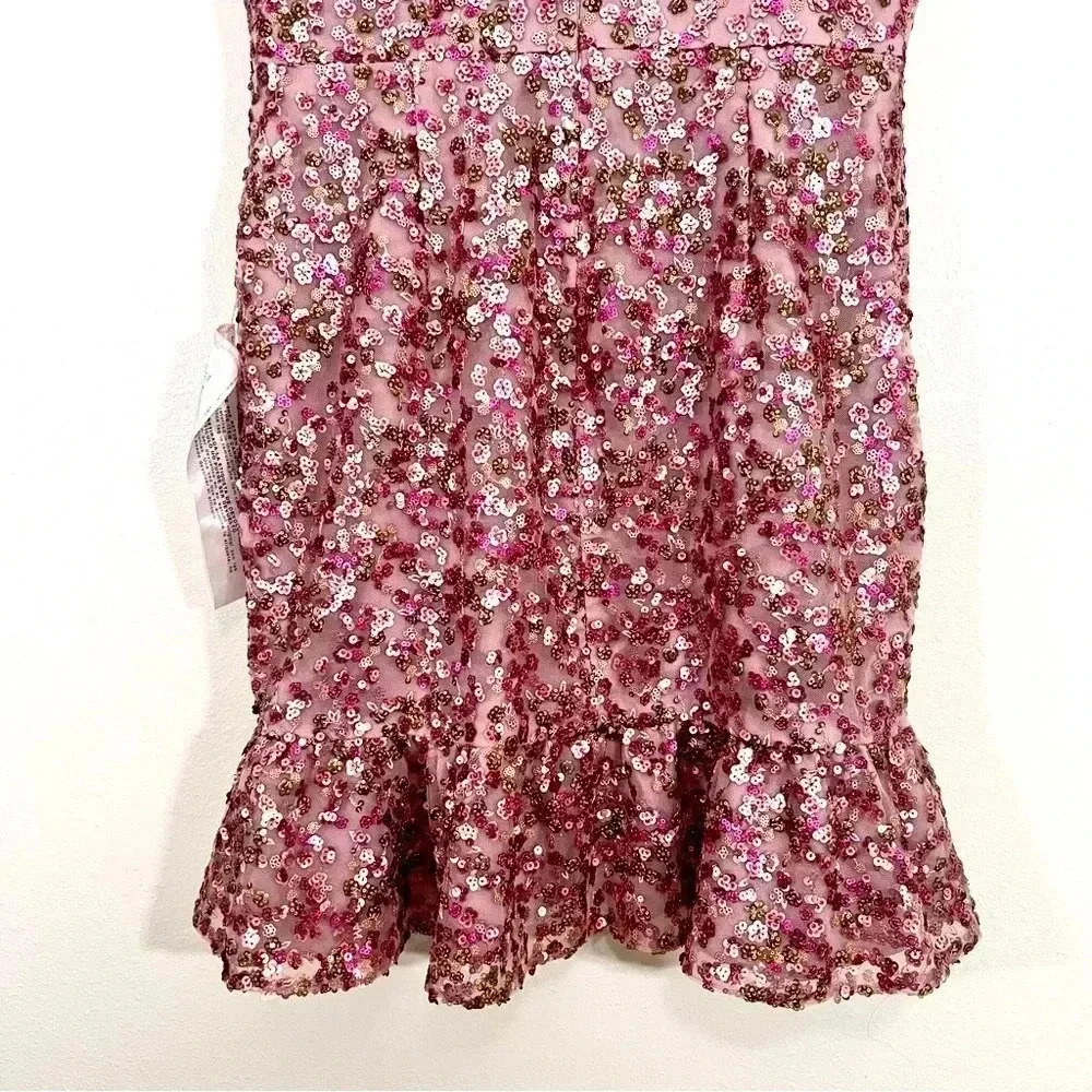 NWT Dress The Population Pink Sequins Dress - Picture 8 of 13
